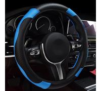 SDXXDEGF Funda Volante Coche para Toyota C-HR I 2016 2017 2018 2019 2020 2021 2022, Cuero Fibra de Carbono Cubre Volante Protector Antideslizante Accesorios Coche,Blue