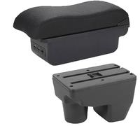 SDXXDEGF Reposabrazos Coche para Toyota Yaris Elegant 2021 2022 2023 2024, Coche Consola Central Caja de Almacenamiento Accesorios Coche,WithUSB-A/Black-Line