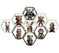 SDYAR Paquete de 9 estantes de pared pequeños, autoadhesivos de 6 pulgadas, estantes flotantes de montaje en pared para Funko Pop Collection, estantes de repisa de exhibición para decoración de