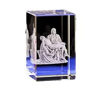 SDYdsgE Artesanías de Vidrio, Regalo decoración 3D, Tallado Interior Creativo, Adornos Cristianos for el hogar Cristal Jesús
