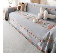 SDYdsgE Funda de sofá Reversible Estampada, Lavable, Protectora for Mascotas, Decorativa y for Muebles(Grey,71x150in)