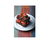 SDYSKKUG Cuadros Cocina. Impresión en Lienzo. Tarta postre 3. Imagen Mural Decoración Comedor Cocina Restaurante Salon 120x80cm Sin Marco