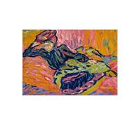 SDYSKKUG Ernst Ludwig Kirchner Cuadro Impresión en Lienzo. Niña. Famoso Arte Mural Pintura Decoracion Salon. Reproducción 85x60cm Sin Marco