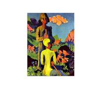 SDYSKKUG Ernst Ludwig Kirchner Cuadro Impresión en Lienzo. Pastores al atardecer. Famoso Arte Mural Pintura Decoracion Salon. Reproducción 80x60cm Sin Marco