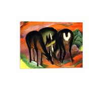 SDYSKKUG Franz Marc Pintura. Tres ciervos. Abstracto Impresión en Lienzo. Marco Interior Cuadros Decoracion Salon Dormitorio Hogar Modernos 50x40cm