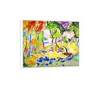 SDYSKKUG Impresión en Lienzo. Henri Matisse Pintura Famosa. Joy of Life. Arte Cuadros Decoracion Salon. Reproducciones 95x80cm Marco Blanco