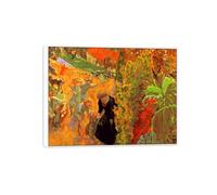 SDYSKKUG Pierre Bonnard Impresión en Lienzo. Famosa Pintura Reproducción. Baile de verano. Artística Cuadros Decoracion Mural Salon 40x30cm Marco Blanco