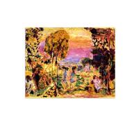 SDYSKKUG Pierre Bonnard Impresión en Lienzo. Famosa Pintura Reproducción. Campo. Artística Cuadros Decoracion Mural Salon 50x40cm Sin Marco