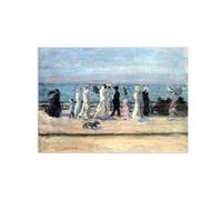 SDYSKKUG Pierre Bonnard Impresión en Lienzo. Famosa Pintura Reproducción. Junto al mar. Artística Cuadros Decoracion Mural Salon 42x30cm Sin Marco