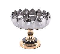 SDyudDS Frutero redondo de cristal, estilo chino, retro, creativo, for dulces.