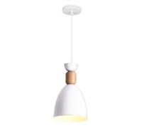 SDyudDS Lámparas de araña, Nordic Small Pendant Lights E27 Single Head Ceiling Lighting Restaurant Dining Room Bedroom Kitchen Bar(White)