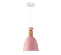 SDyudDS Lámparas de araña, Nordic Small Pendant Lights E27 Single Head Ceiling Lighting Restaurant Dining Room Bedroom Kitchen Bar(Pink)