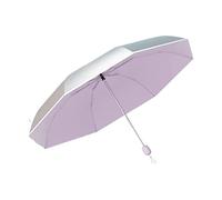 SDyudDS Paraguas, Paraguas de Viaje a Prueba Viento, 8 Varillas, Titanio Plateado, Anti-UV, Apertura y Cierre automáticos, for Hombre Mujer(Purple)