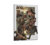 SDZGOPTHF Póster de videojuegos The Walking Dead, póster decorativo de lienzo para pared e impresión artística moderna para decoración de dormitorio familiar, 12 x 18 pulgadas (30 x 45 cm)