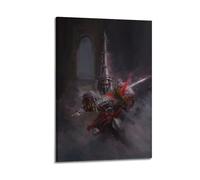 SDZGOPTHF Póster decorativo de videojuegos, blasfemia, lienzo, póster de pared e imagen artística moderna para decoración de dormitorio familiar, 60 x 90 cm