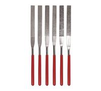 SE 74330DF - Juego de limas de grano de diamante plano (6 piezas)