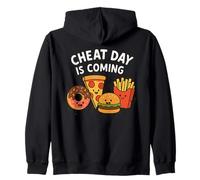 Se Acerca el día del Truco: Pizza Divertida, Dona, Papas Fritas, Hamburguesa Sudadera con Capucha