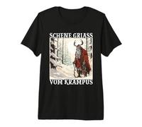 Se Acerca Krampus | Kramperl | Disfraz de Krampus Papá Noel Camiseta Premium