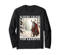 Se Acerca Krampus | Kramperl | Disfraz de Krampus Papá Noel Manga Larga