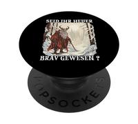 Se Acerca Krampus | Kramperl | Disfraz de Krampus Papá Noel PopSockets PopGrip Adhesivo