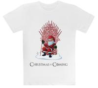 Se Acerca La Navidad Dulces De Santa Camiseta Blanca para Niños Camiseta De Manga Corta para Niños Kids White tee Children Short Sleeve T-Shirt