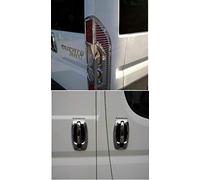 Se adapta a 2006 - 2014 para Fiat Ducato ABS cromo cubierta del borde de la lámpara trasera y manija de la puerta y cubierta del borde