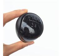 Se adapta a Hyundai, Elantra, I30, Kia, Forte Soul 5 velocidades negro/plateado, perilla de palanca de cambios de coche, funda de balonmano (negro)