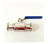 Se adapta a tubos de 12,7 mm de diámetro exterior x 1,27 cm con válvula de cierre de bola de triple abrazadera SUS 316L acero inoxidable para cerveza casera
