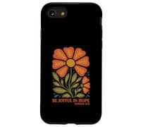 Sé alegre en Hope Boho Floral Wildflowers Christian Carcasa para iPhone SE (2020) / 7 / 8