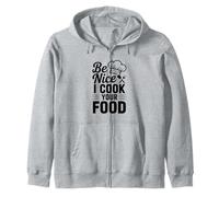 Sé Amable, cocino tu Comida, Divertido Humor de Chef Sudadera con Capucha
