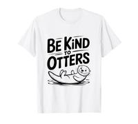 Sé Amable con Las nutrias Lindo Amante de los Animales Camiseta