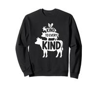 Sé Amable con Todo Tipo - Vegano Divertido Sudadera