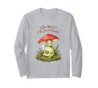 Sé Amable con tu Mente Frog Mushroom Cottagecore Salud Mental Manga Larga