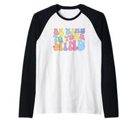 Sé Amable con tu Mente Groovy Retro Conciencia sobre la Salud Mental Camiseta Manga Raglan