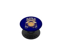 Sé Amable con tu Mente Retro 70s Rainbow Mental Health PopSockets PopGrip Adhesivo