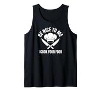 Sé Amable Conmigo, cocino tu Comida, Divertido Chef Camiseta sin Mangas