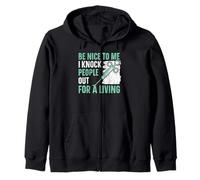 Sé Amable Conmigo, noqueo a la Gente por un anestesista Vivo Sudadera con Capucha