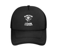 Sé Amable Conmigo, Yo Cocino Tu Comida Mujer Hombre Sombrero Ajustable Gorras Hip Hop Transpirable Snapback Cap para Tenis Deporte Aire Libre