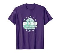 Sé Amable en un Mundo Donde Puedes ser Cualquier Cosa Camiseta, Hombre, Morado, S