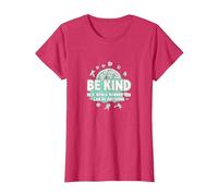 Sé Amable en un Mundo Donde Puedes ser Cualquier Cosa Camiseta, Mujer, Rojo Jaspeado, XL