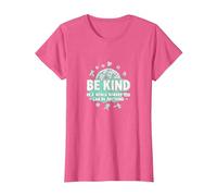 Sé Amable en un Mundo Donde Puedes ser Cualquier Cosa Camiseta, Mujer, Rosa Jaspeado, M