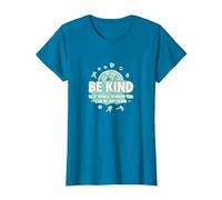 Sé Amable en un Mundo Donde Puedes ser Cualquier Cosa Camiseta, Mujer, Zafiro, 3XL