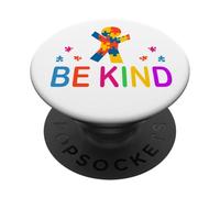 Sé Amable, Mes de concientización sobre el Autismo, mamá, papá, niño pequeño, niña PopSockets PopGrip Adhesivo