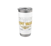 Sé amable o vaciaré mi válvula de escupir en ti Trompeta Vaso térmico de acero inoxidable de doble pared