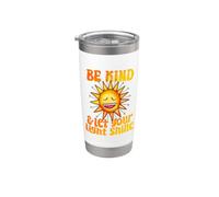 Sé amable y deja que tu luz brille inspiradoras Vaso térmico de acero inoxidable de doble pared