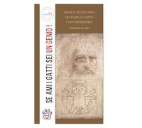 se ami i gatti sei UN GENIO! - Notebook A5 a righe - Leonardo e il gatto vitruviano - Variante Elegant, Marrone: Blocco note / Notebook A5 a righe - ... per veri amanti dei gatti - Idea regalo
