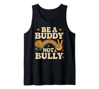 Sé Amigo, un matón Retro Peace Rainbow Kindness Camiseta sin Mangas