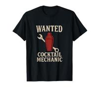 Se busca: Mecánico Cóctel Bar Humor Diseño Vintage Camiseta