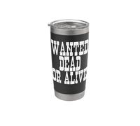 Se busca muerto o vivo estilo occidental Vaso térmico de acero inoxidable de doble pared
