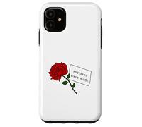 Se cometieron errores de rosa roja con cita Carcasa para iPhone 11